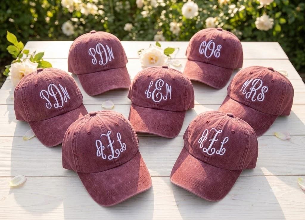 Embroidered Personalized Monogram Hat, Custom Initial Cap, Custom Embroidery, Personalized Gift, Custom Name Cap, Unique Initial Hat