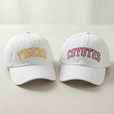 Custom Embroidered Baseball Cap, Personalized School Mascot Logo Hat