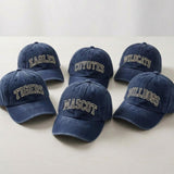 Custom Embroidered Baseball Cap, Personalized School Mascot Logo Hat