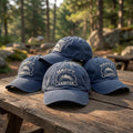 Custom Camping Hat Embroidered Happy Camper Baseball Cap Personalized Mountain Dad Hat Vintage Outdoor Gift Custom Text Trucker