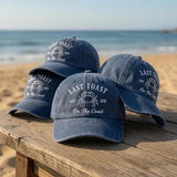 Custom Beach Bachelorette Hat Last Toast On The Coast Embroidered Baseball Cap Personalized Vintage Dad Hat Nautical Party Gift Custom