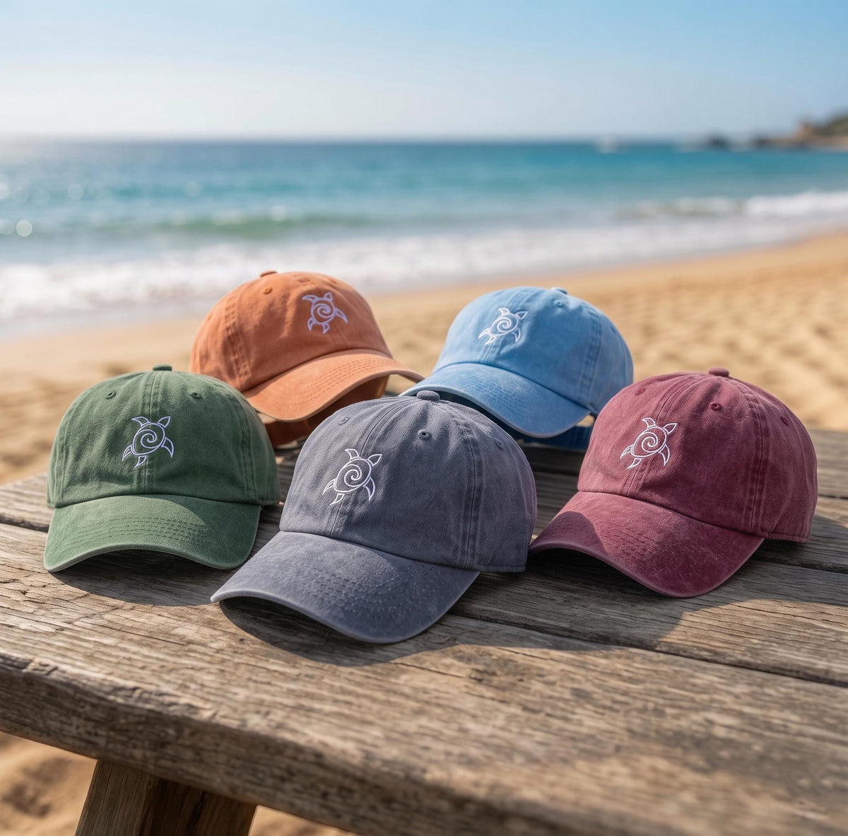 Sea Turtle Hat Embroidered Ocean Baseball Cap Custom Sea Turtle Gift Personalized Beach Trip Hats Cute Animal Lover Dad Cap