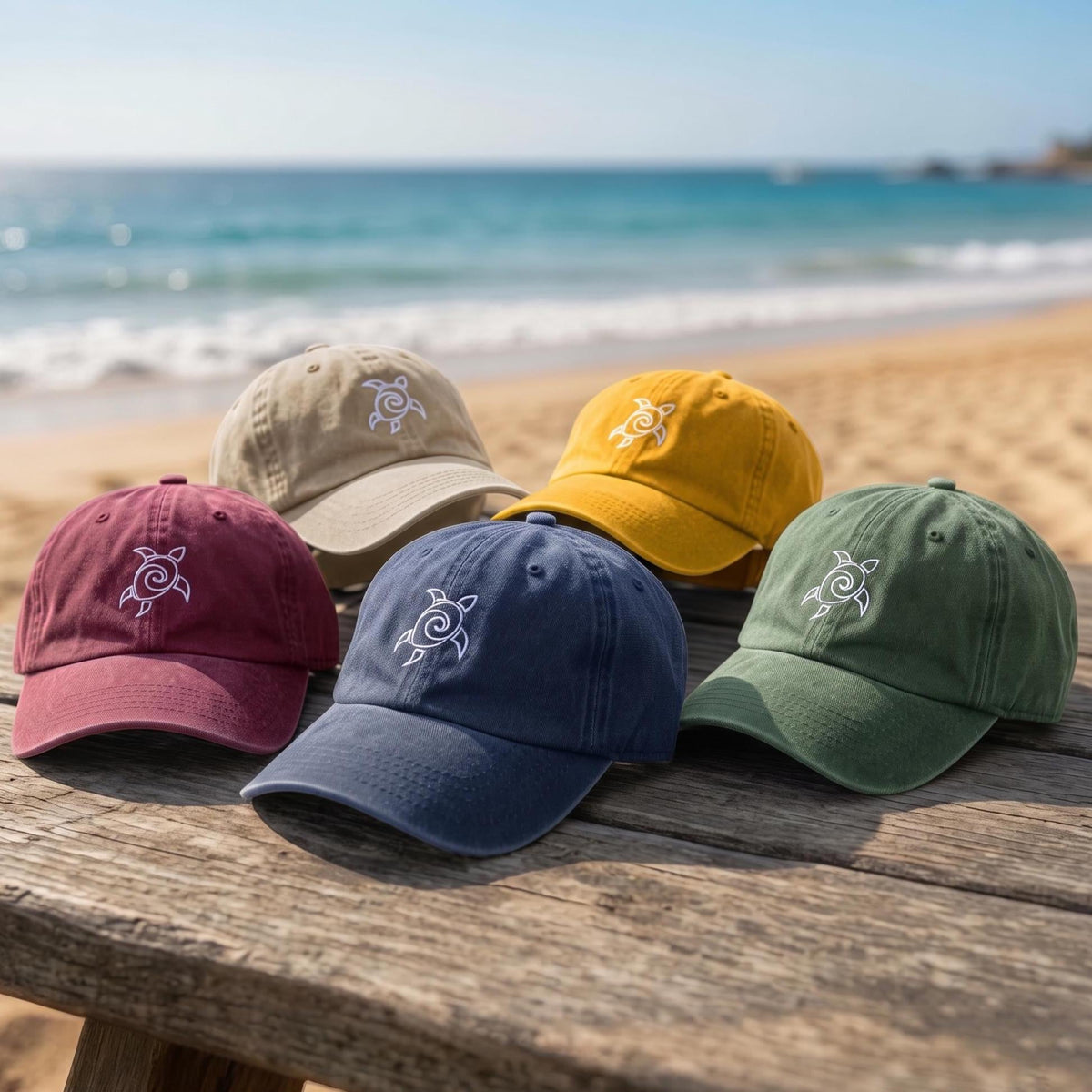 Sea Turtle Hat Embroidered Ocean Baseball Cap Custom Sea Turtle Gift Personalized Beach Trip Hats Cute Animal Lover Dad Cap