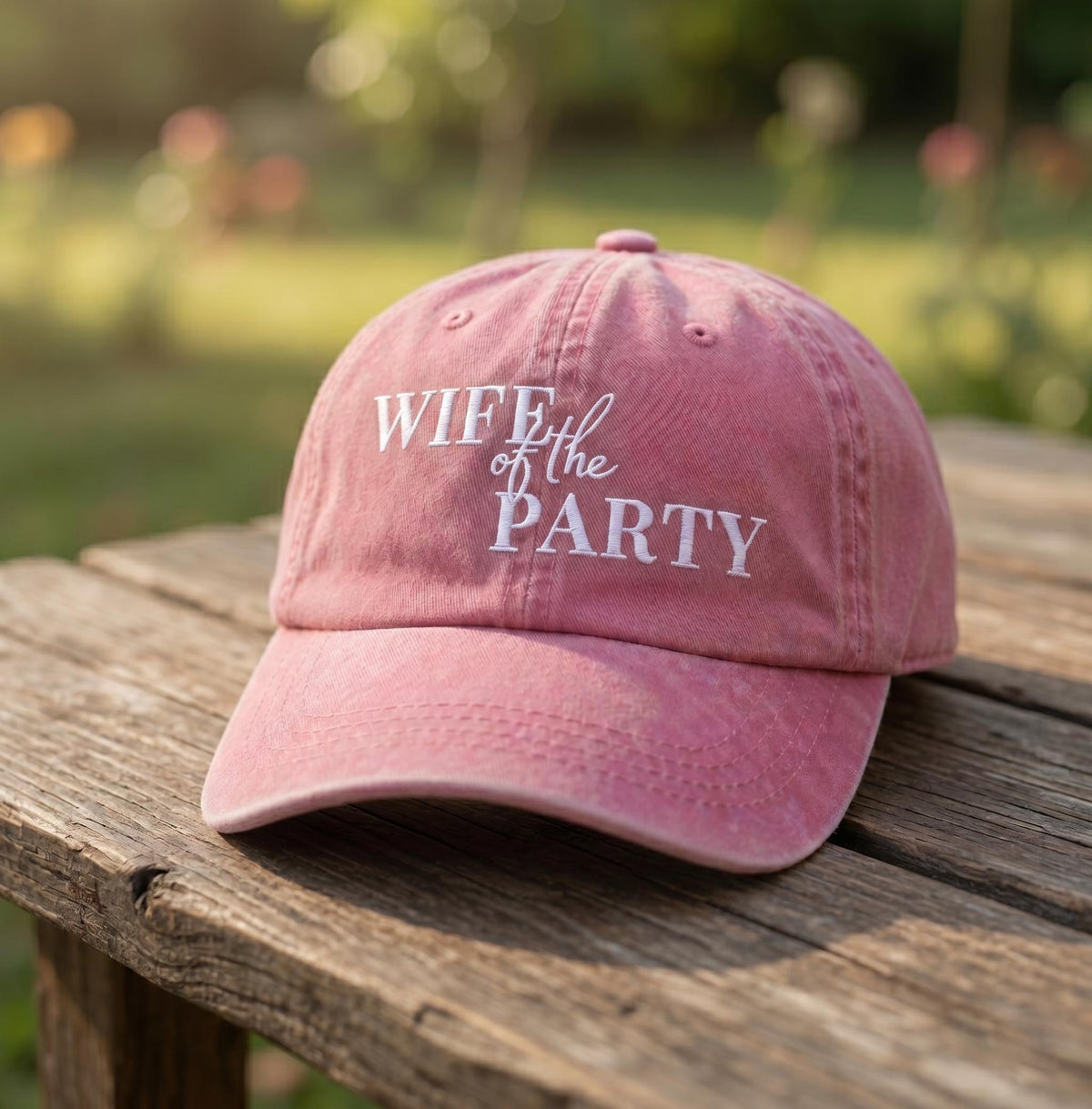 Wife of the Party Hat Custom Bachelorette Gift Embroidered Baseball Cap Bride Bridesmaid Group Unisex Dad Hat Bridal Party Cap
