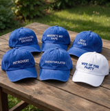 Custom Funny Slogan Hat Embroidered Baseball Cap Wife of the Party Bride Bridesmaid Unisex Dad Hat Funny Bachelorette Group Cap
