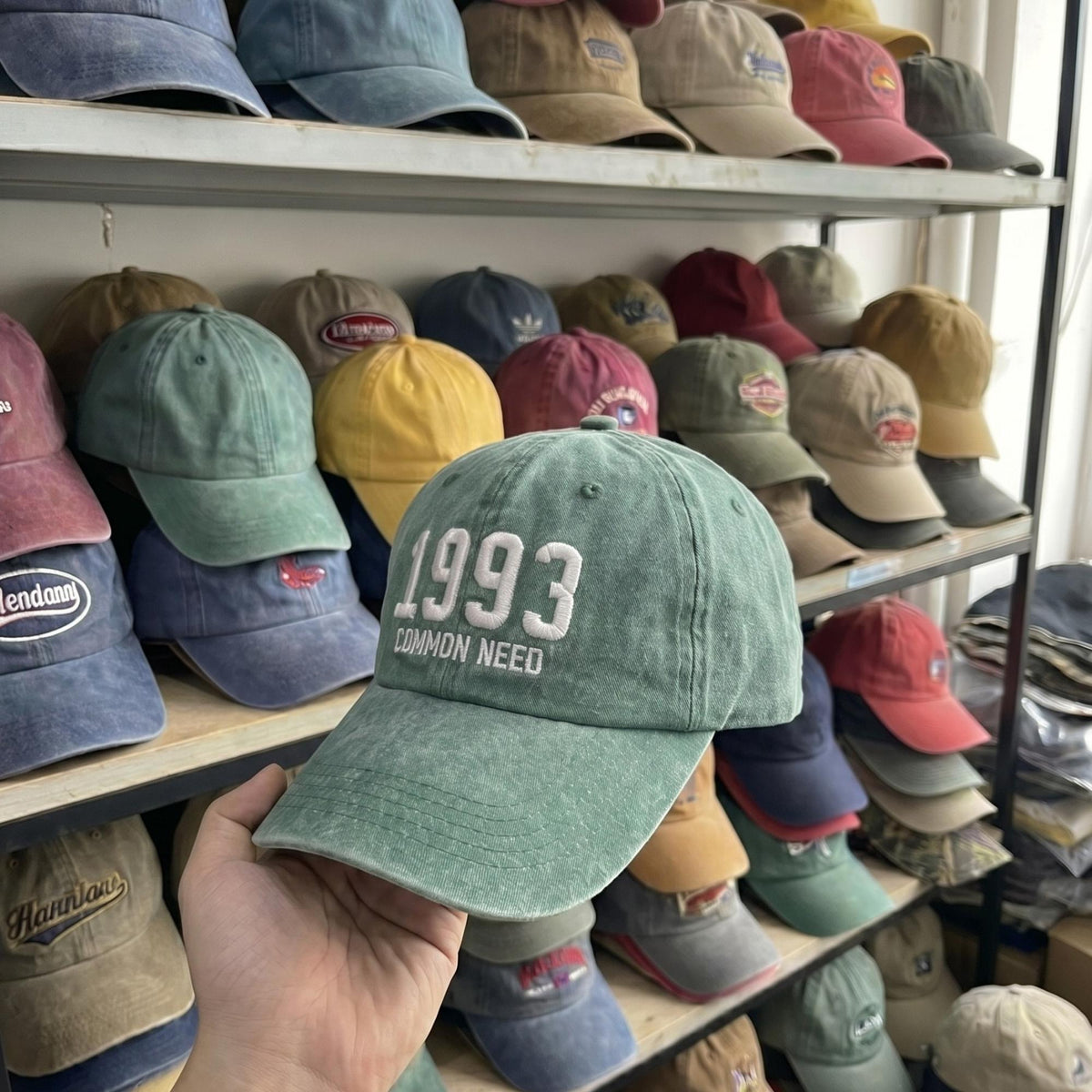 Personalized Birth Year Embroidered Hat, Custom Birthday Washed Cotton Dad Cap