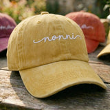 Personalized Mama Embroidered Hat, Custom Mimi Gigi Nana Name Baseball Cap, Mother's Day Gift