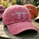Personalized Mama Embroidered Hat, Custom Mimi Gigi Nana Name Baseball Cap, Mother's Day Gift