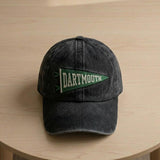Custom College Pennant Embroidered Hat, Personalized University Flag Baseball Cap
