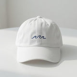 Embroidered Wave Hat, Bachelorette Party Cap, Beach Vacation Trip, Summer Group Hat, Matching Wave Cap, Coastal Bride Squad Accessory