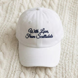 Custom Bachelorette Party Embroidered Hat, Personalized Washed Cotton Baseball Cap, Girls Trip Gift