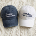 Custom Bachelorette Party Embroidered Hat, Personalized Washed Cotton Baseball Cap, Girls Trip Gift