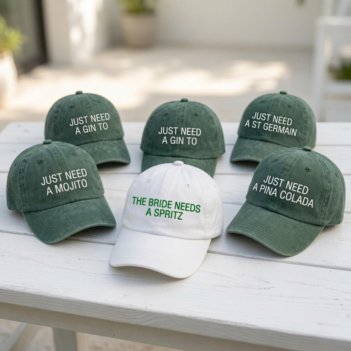 Personalized Bride Embroidered Hat, Custom Matching Bachelorette Party Baseball Cap