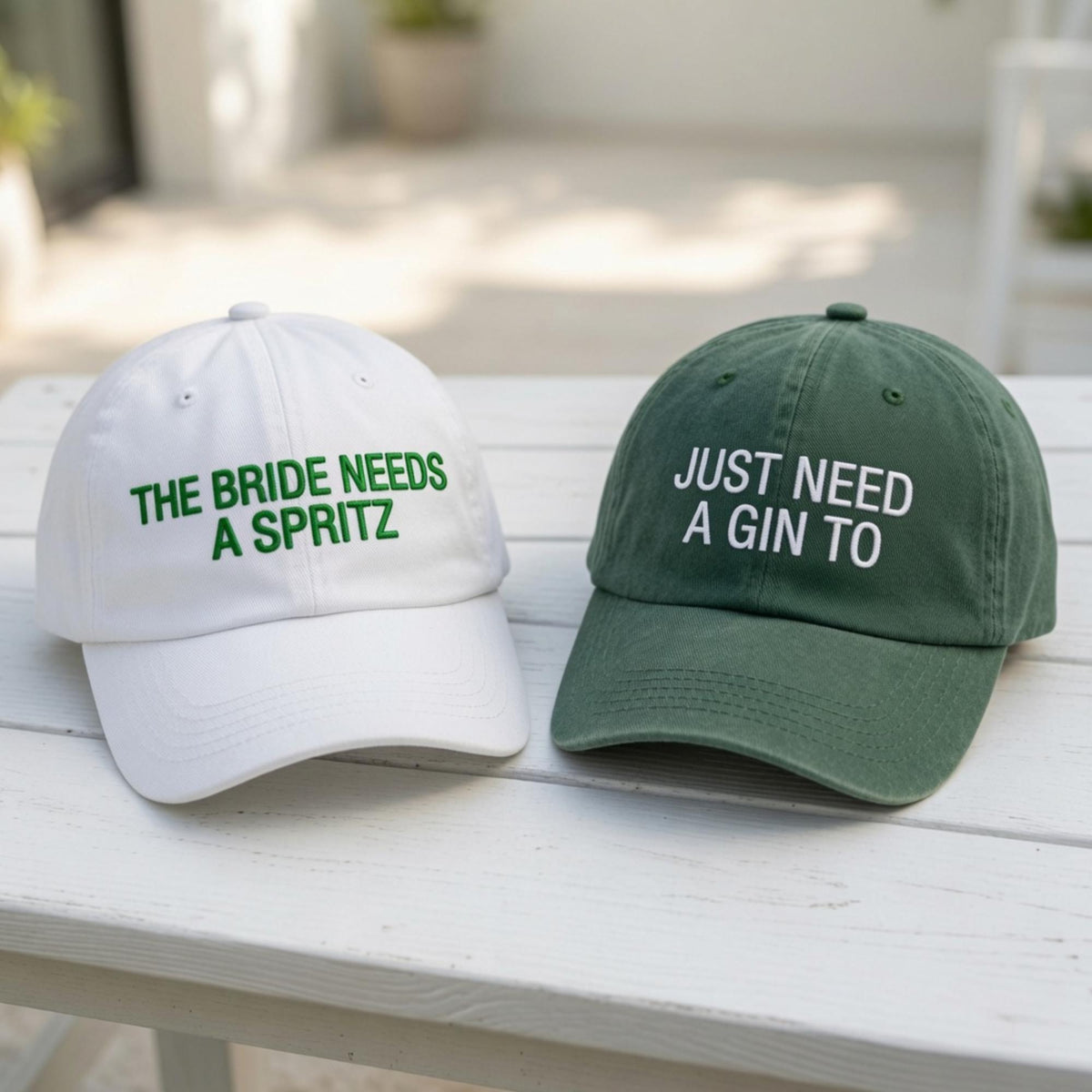Personalized Bride Embroidered Hat, Custom Matching Bachelorette Party Baseball Cap