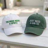 Personalized Bride Embroidered Hat, Custom Matching Bachelorette Party Baseball Cap
