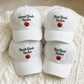 Custom Grade Teacher Embroidered Hat, Personalized School Grade Washed Cotton Baseball Cap