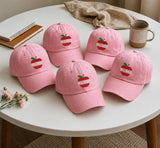 Personalized Apple Teacher Embroidered Hat, School Staff Matching Cap