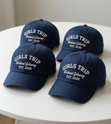 Personalized Girls Trip Embroidered Hat, Custom Weekend Getaway Cap, Bachelorette Gift