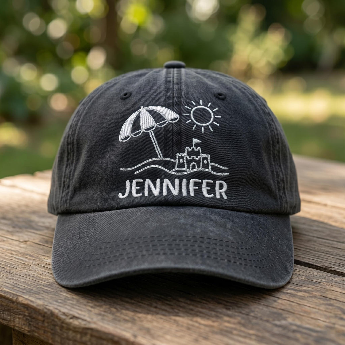 Custom Name Beach Hat, Embroidered Vacation Baseball Cap, Matching Summer Family Hats, Girls Trip Gifts, Beach Birthday Favors