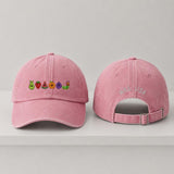 Personalized Caterpillar Teacher Hat, Custom Name Embroidered Baseball Cap, School Gift