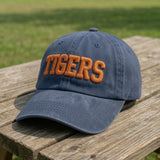 Custom 3D Puff Embroidered Washed Cotton Baseball Cap, Personalized Varsity Name Hat