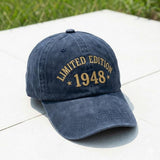 Embroidered Limited Edition Hat, Custom Year Cap, Personalized Birthday Gift, Vintage Style Accessory, Retro Unisex Cap, Unique Name Hat