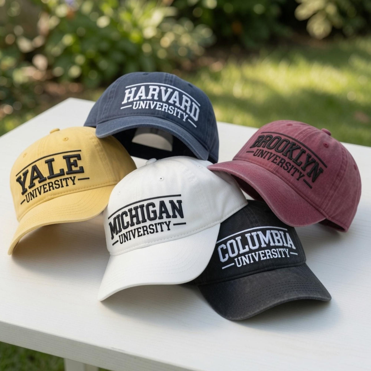 Custom University Embroidered Hat, Back To School Cap, Personalized College Name Cap, Student Gift, Embroidered Varsity Style Hat,Campus Hat