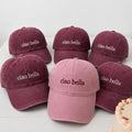 Personalized Bachelorette Party Embroidered Hat, Custom Girls Trip Baseball Cap, Summer Bridal Gift