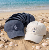 Custom Anchor Nautical Embroidered Baseball Cap - Boat Life Sailing Yacht Vacation Cotton Dad Hat