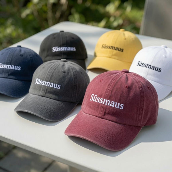 Süssmaus Embroidered Hat, Matching Couple Cap, Personalized Embroidered Cap, Gift For Her, Cute Hat, Aesthetic Hat, Daily Wear, Cotton Hat