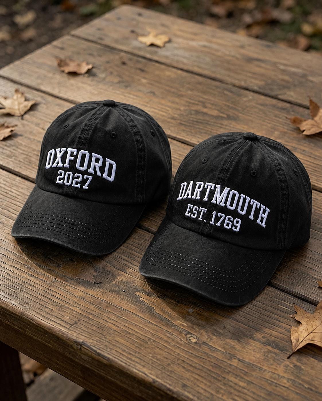 Personalized University Embroidered Hat, Custom College Alumni Baseball Cap