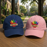 Custom Apple Crayon Teacher Hat, Personalized Name Embroidered Baseball Cap