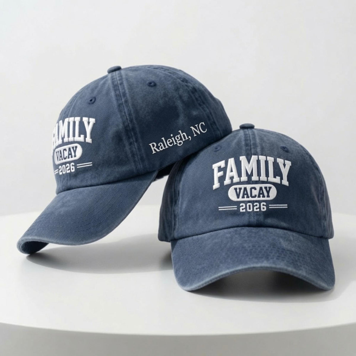 Custom Family Vacation Embroidered Hat, Personalized 2026 Cotton Baseball Cap, Group Trip Gift