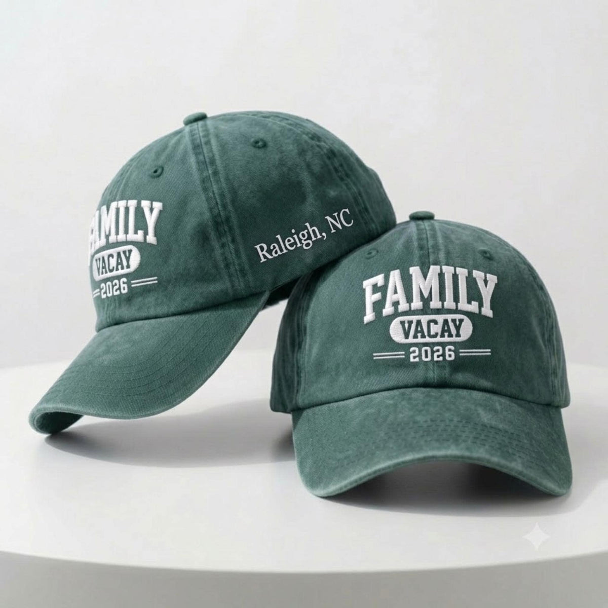 Custom Family Vacation Embroidered Hat, Personalized 2026 Cotton Baseball Cap, Group Trip Gift