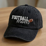 Football Mom Embroidered Hat, Personalized Game Day Baseball Cap, Sports Mom Gift