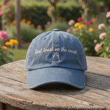 Custom Last Toast on the Coast Hats, Bachelorette Party Beach Hats, Matching Bridal Shower Caps, Embroidered Bride Hat, Girls Trip Gift
