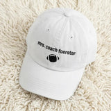Personalized Football Coach Embroidered Hat, Custom Team Baseball Cap, Coach Appreciation Gift