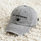 Personalized Football Coach Embroidered Hat, Custom Team Baseball Cap, Coach Appreciation Gift
