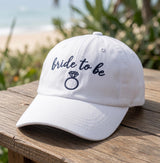 Camp Bachelorette Hat, Custom Bride To Be Dad Cap, Embroidered Bonfire Chill Squad Hat, Vintage Washed Denim Camping Bridal Party Gift