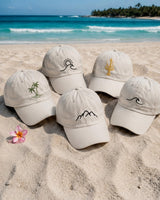 Custom Summer Embroidered Hat, Personalized Nautical Beach Baseball Cap, Coastal Vacation Gift
