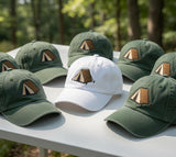 Tent Icon Camping Embroidered Hat, Matching Group Camp Cap, Adventure Bride Squad Hat, Camping Wedding Party Gift, Custom Bachelorette Cap
