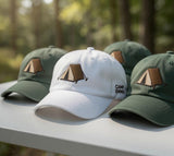Custom Tent Camp Embroidered Baseball Cap - Personalized Camping Bachelorette Group Cotton Dad Hat