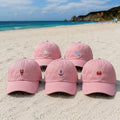 Nautical Sea Creature Embroidered Hat, Coastal Anchor Baseball Cap, Beach Vacation Gift
