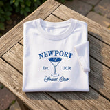 Custom Location Bachelorette Shirt, Martini Social Club Bridal Party Cocktail Tee