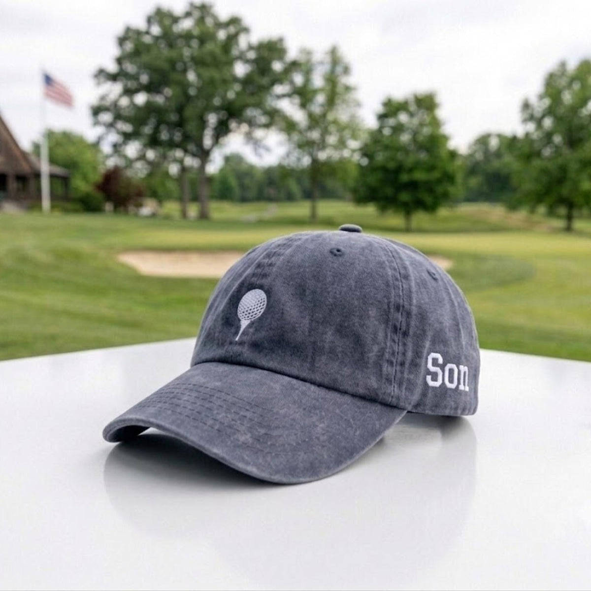 Matching Golf Embroidered Dad Hats, Personalized Father Son Baseball Caps, Birthday Gift