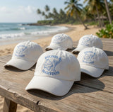 Custom Bikinis And Martinis Hat, Personalized Beach Bachelorette Dad Cap, Embroidered Cocktail Swimwear Baseball Hat, Summer Girls Trip Gift