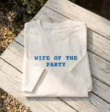 Custom Wife Of The Party Shirt, Minimalist Bachelorette Bridesmaid Matching Tee