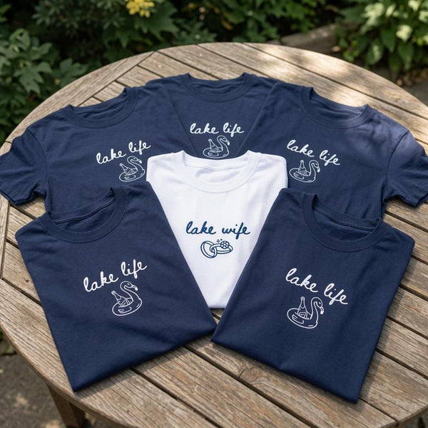 Custom Lake Bachelorette Shirt, Lake Wife Bridal Party Bridesmaid Matching Tee