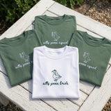 Custom Silly Goose Bride Embroidered Shirt, Personalized Goose Squad Bridesmaid Tee