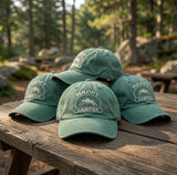 Custom Camping Hat Embroidered Happy Camper Baseball Cap Personalized Mountain Dad Hat Vintage Outdoor Gift Custom Text Trucker